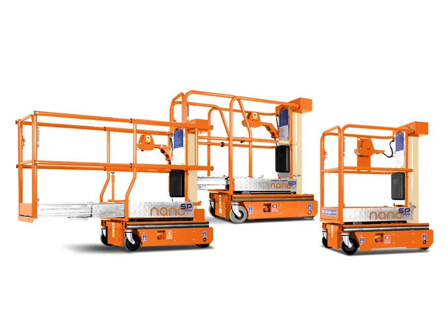 JLG Power Towers Nano SP, plataforma de mastro vertical