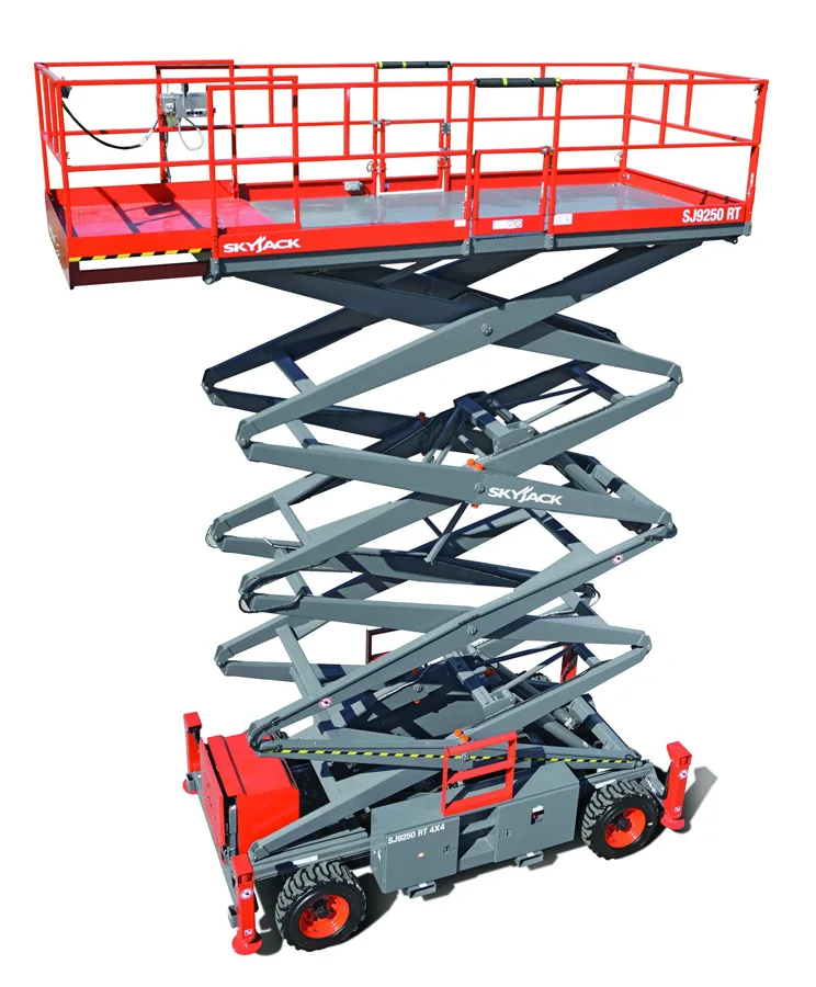 Skyjack SJ9250 RT, plataforma tesoura